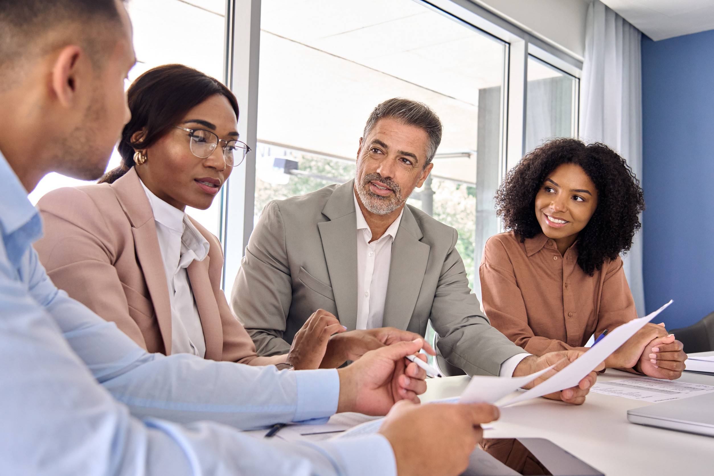 Business People Work Group Consulting