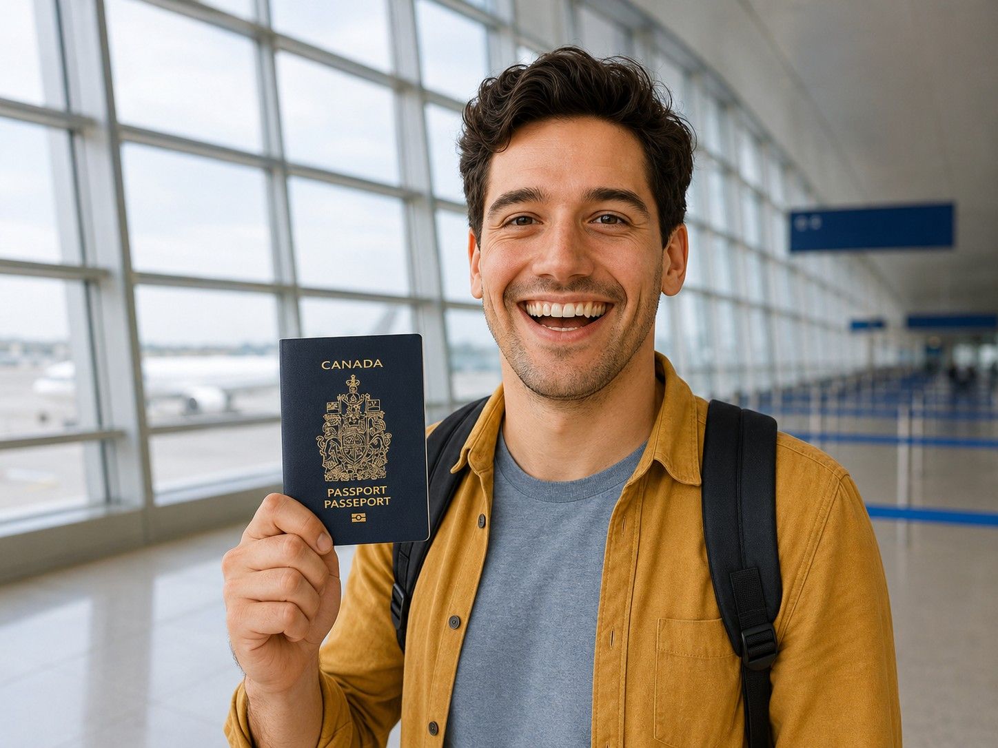 Canadian Traveller With A Canadian Passport