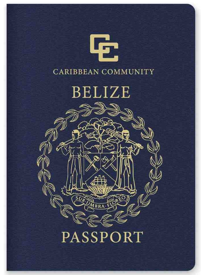 Close Up Of A Belize Passport