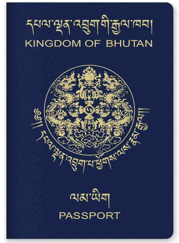 Close Up Of A Bhutan Passport