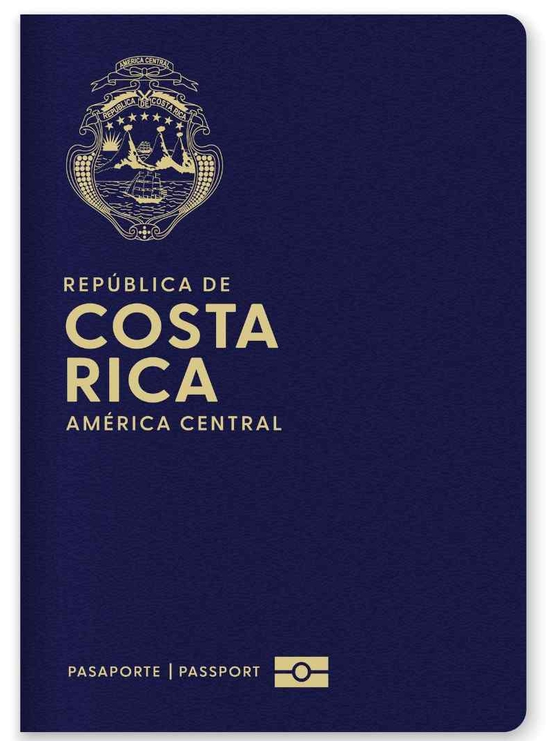 Close Up Of A Costa Rica Passport