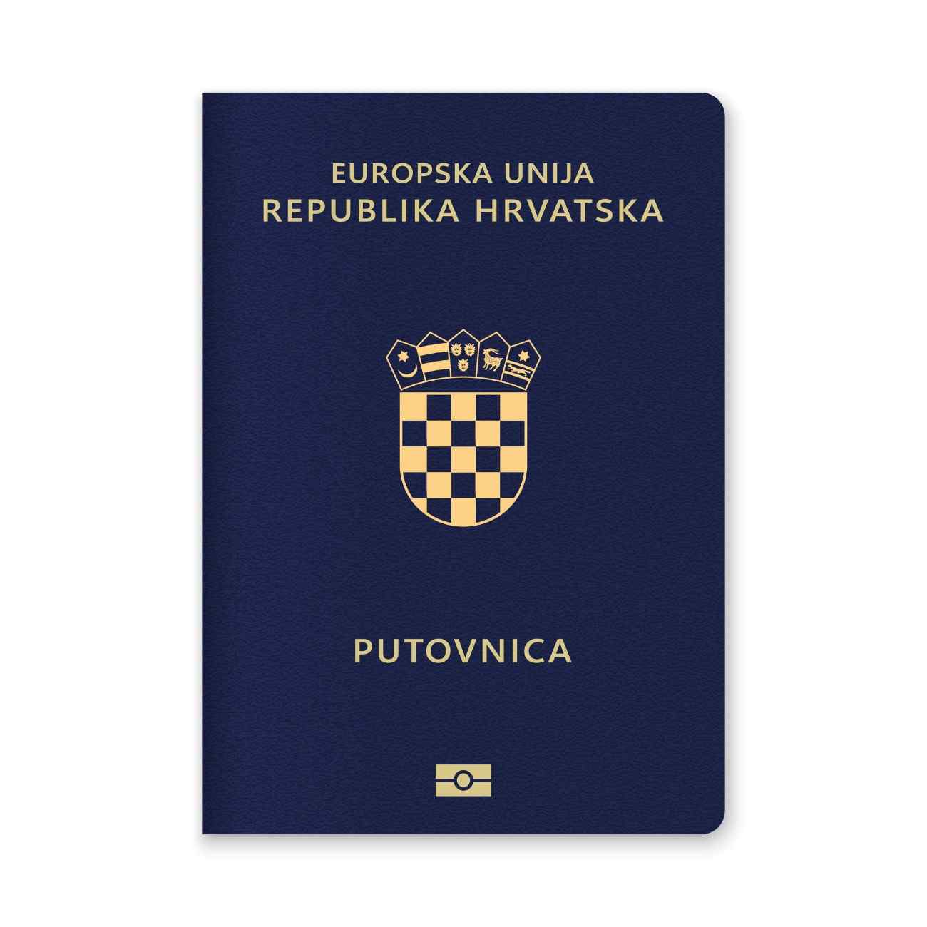 Close Up Of A Croatia Passport