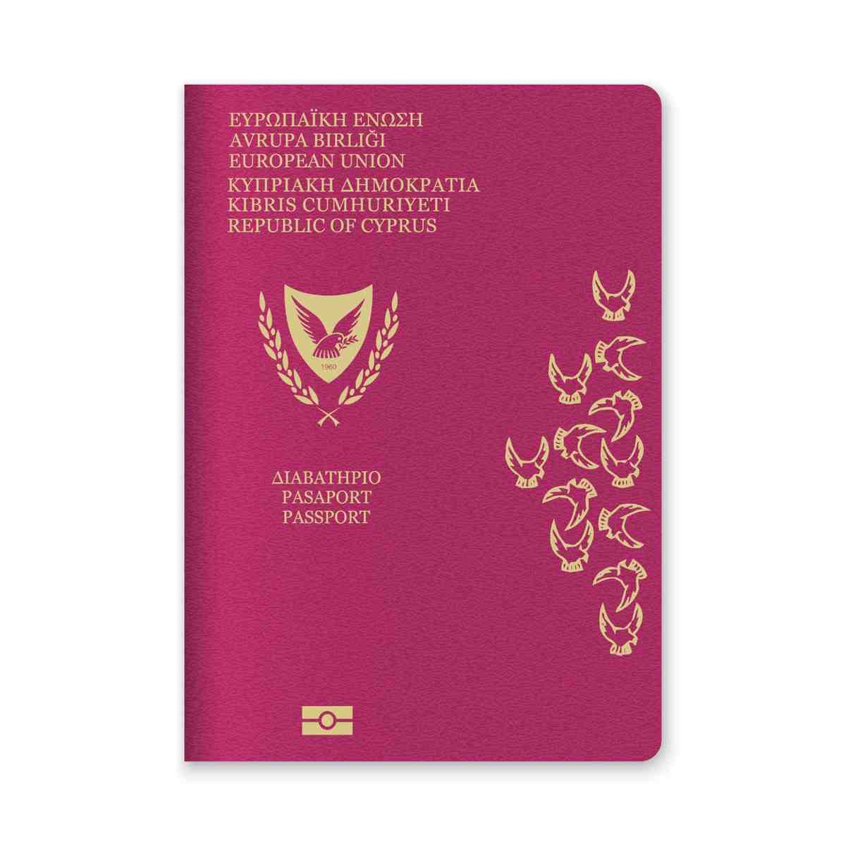 Close Up Of A Cyprus Passport