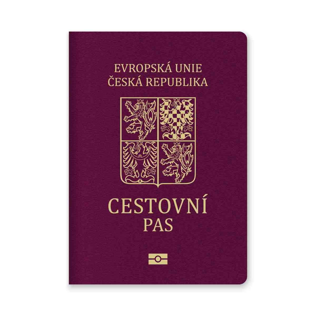 Close Up Of A Czech Republic Passport