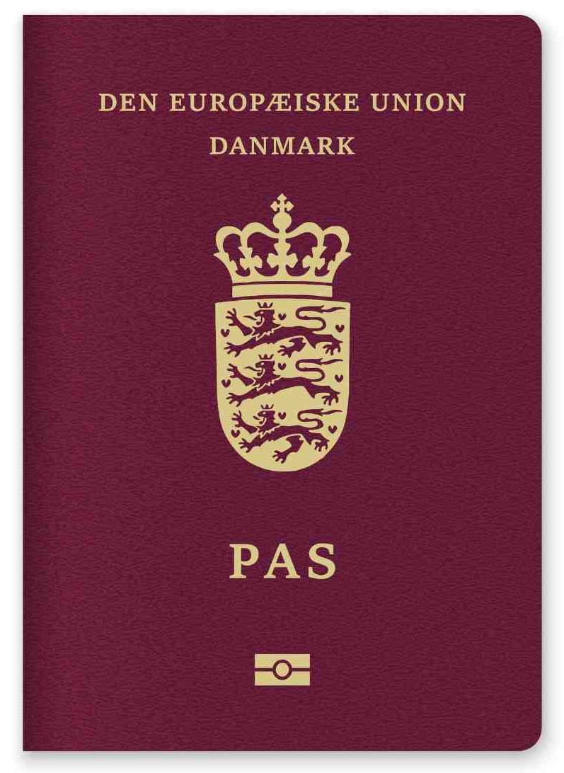 Close Up Of A Denmark Passport