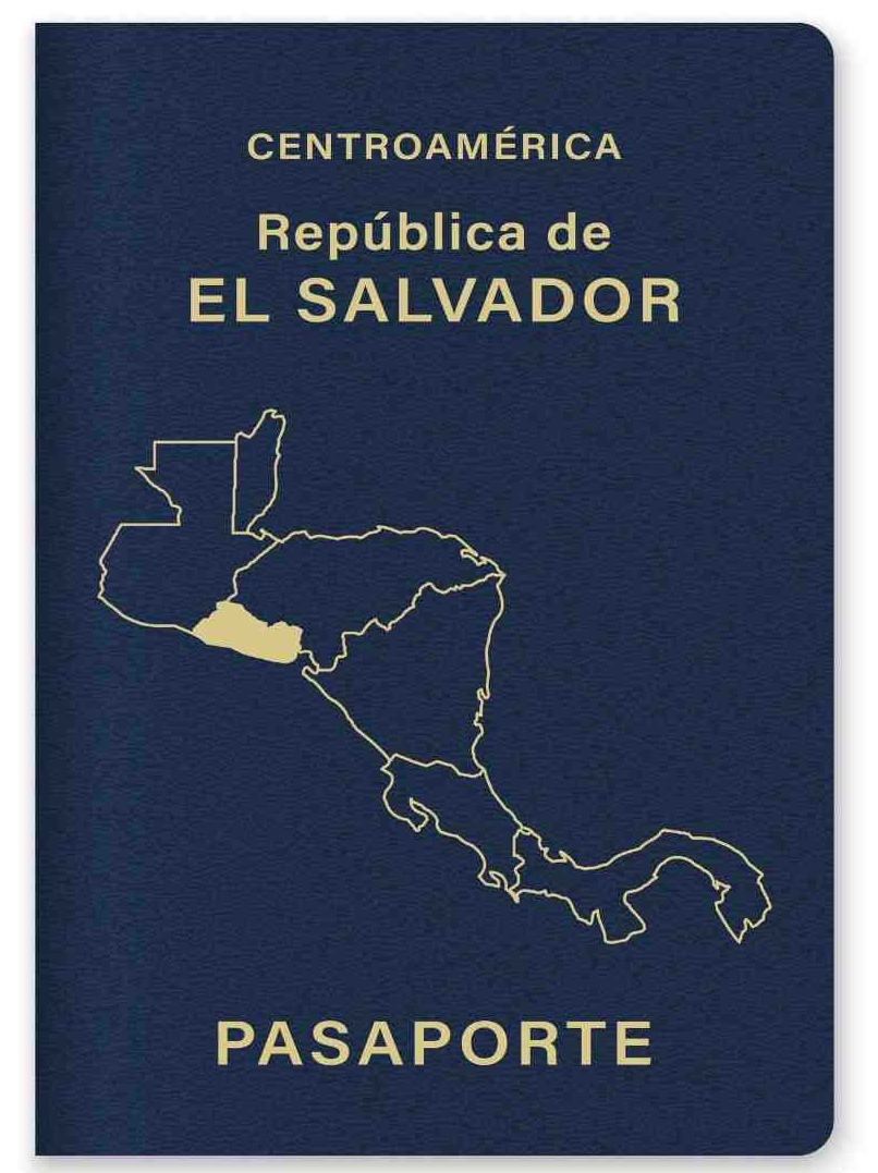 Close Up Of A El Salvador Passport