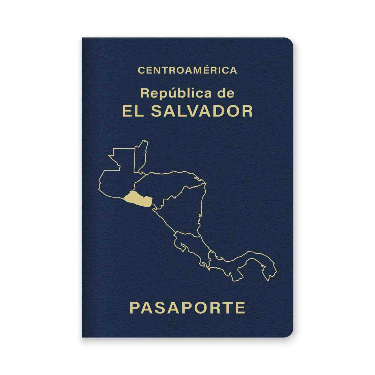 Close Up Of A El Salvador Passport