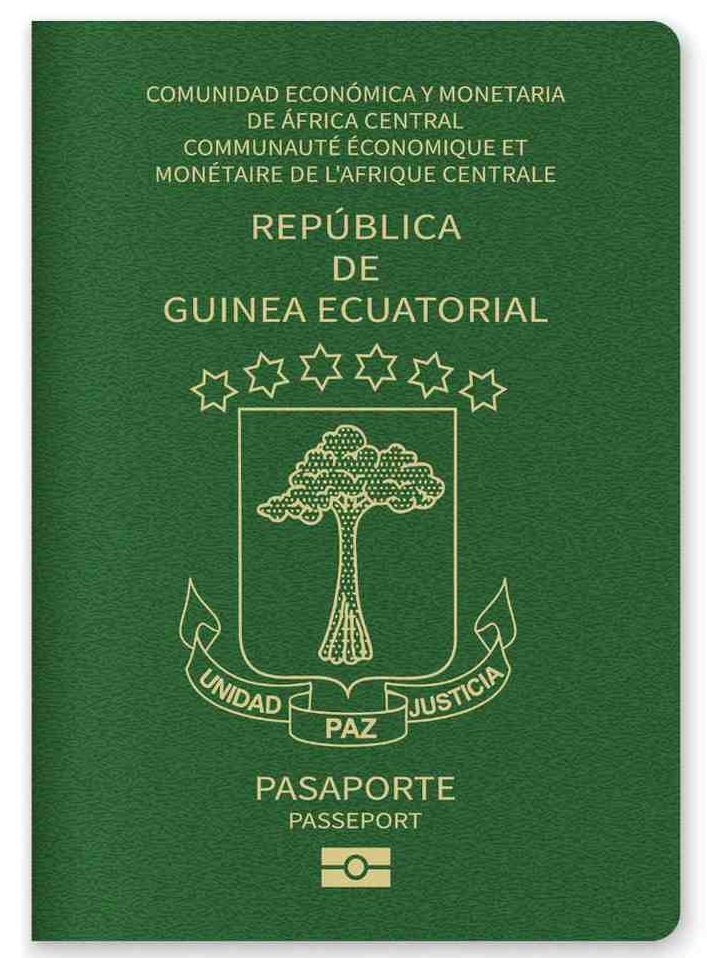 Close Up Of A Equatorial Guinea Passport