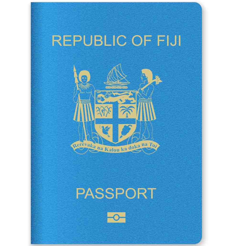 Close Up Of A Fiji Passport