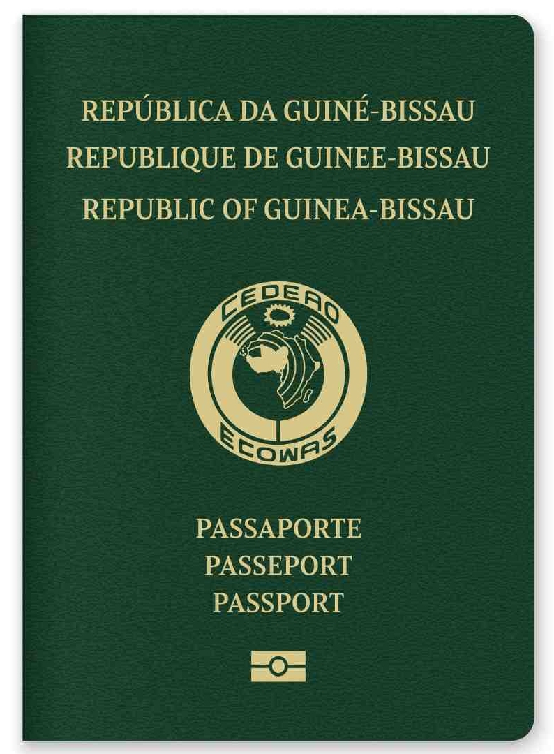 Close Up Of A Guinea Bissau Passport