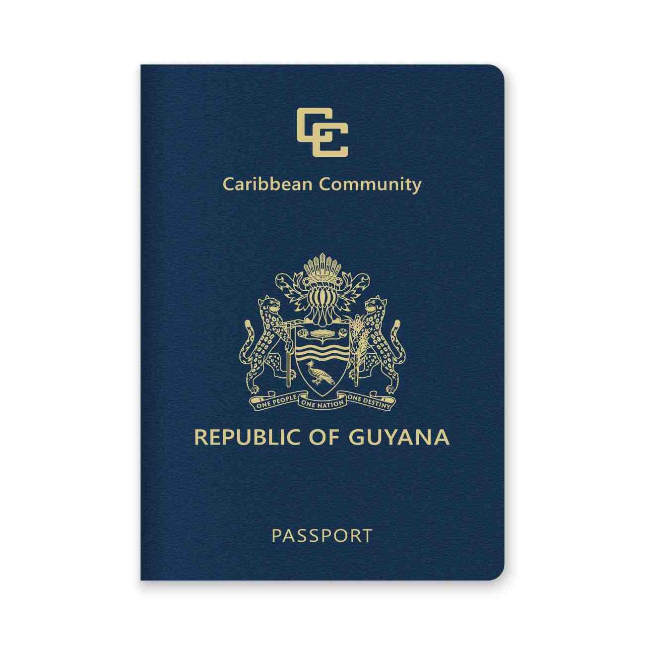 Close Up Of A Guyana Passport