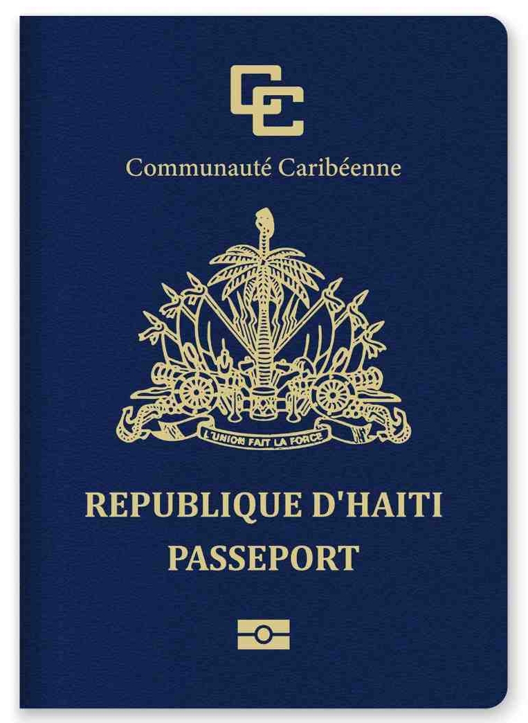 Close Up Of A Haiti Passport