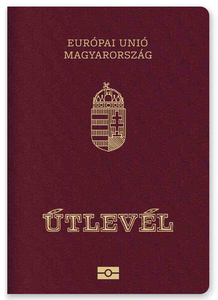 Close Up Of A Hungary Passport