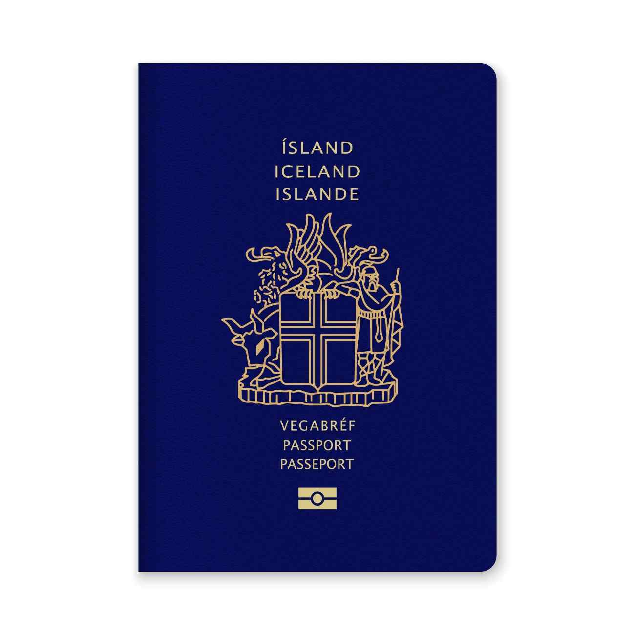 Close Up Of A Iceland Passport