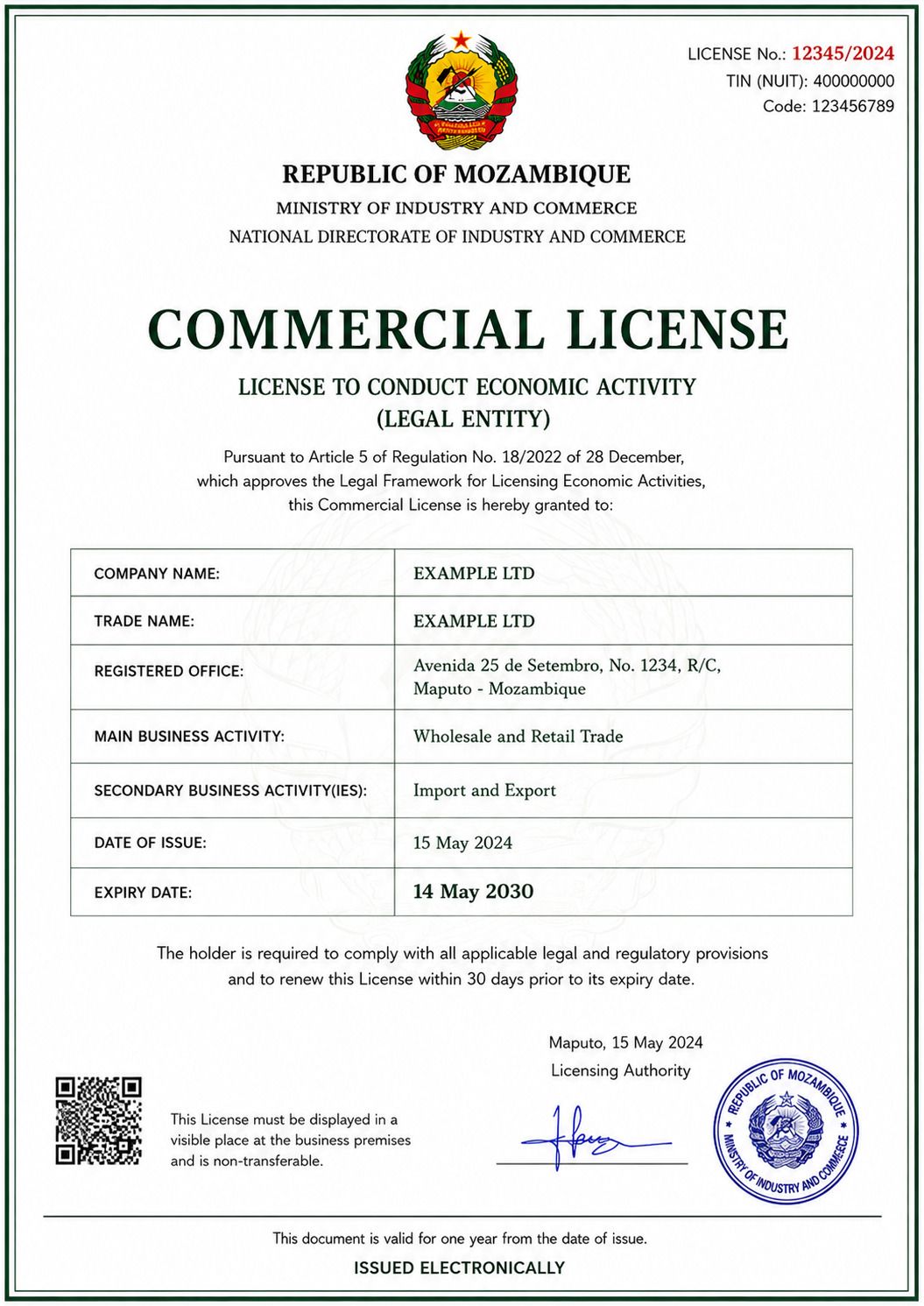 Commercial Licence