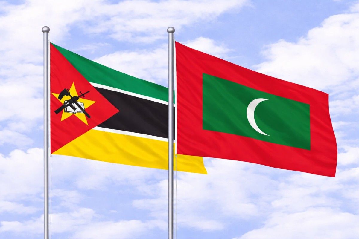 Flags Of Mozambique And Maldives