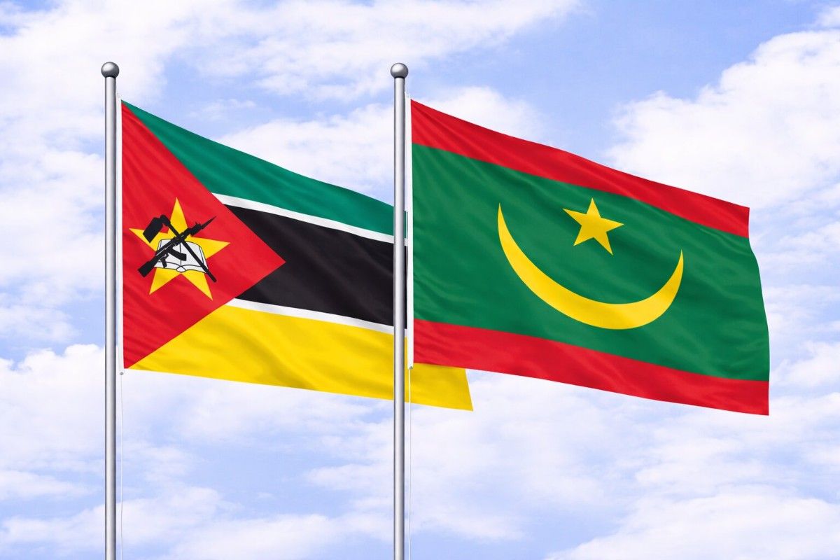 Flags Of Mozambique And Mauritania