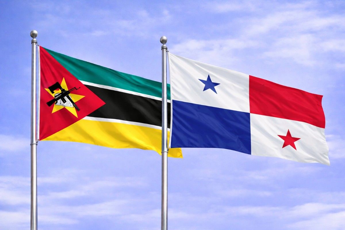 Flags Of Mozambique And Panama