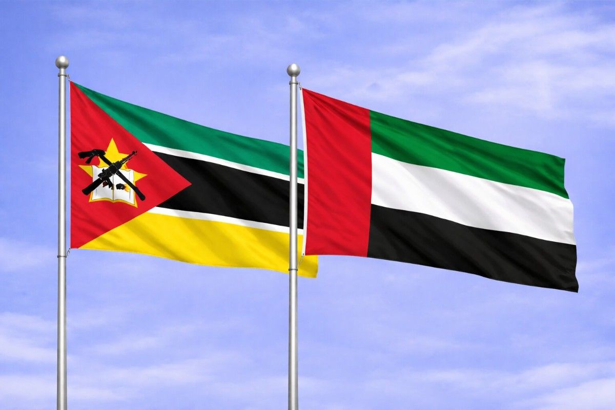 Flags Of Mozambique And Uae