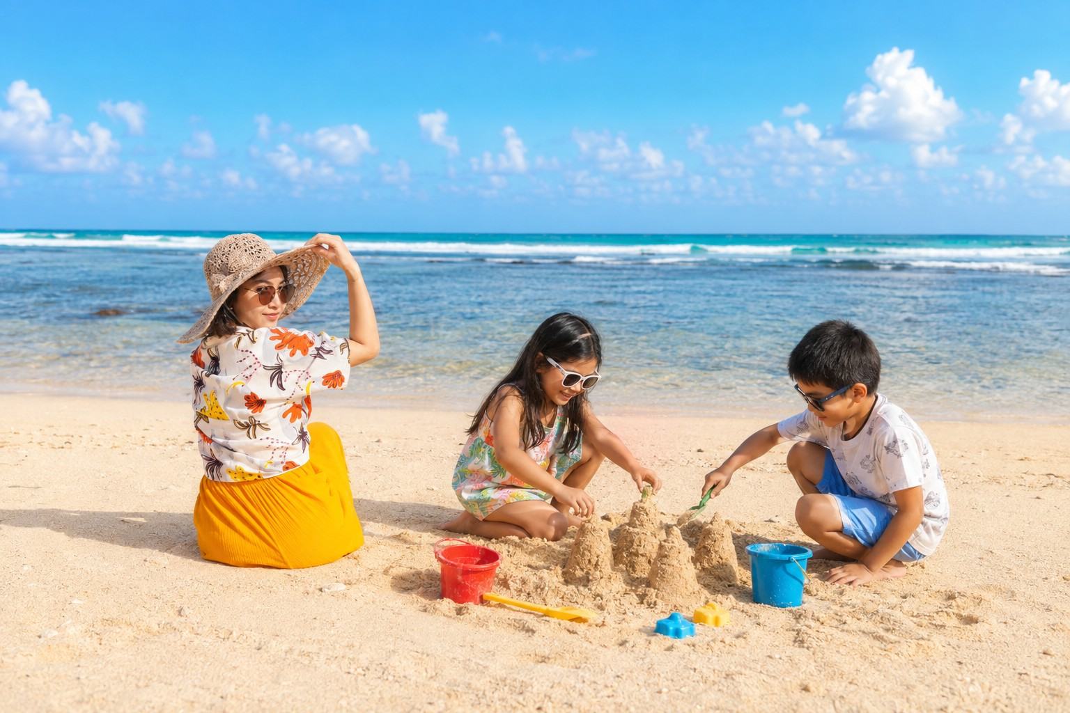 Kids Playing Benguerra Island Bazaruto Archipelago