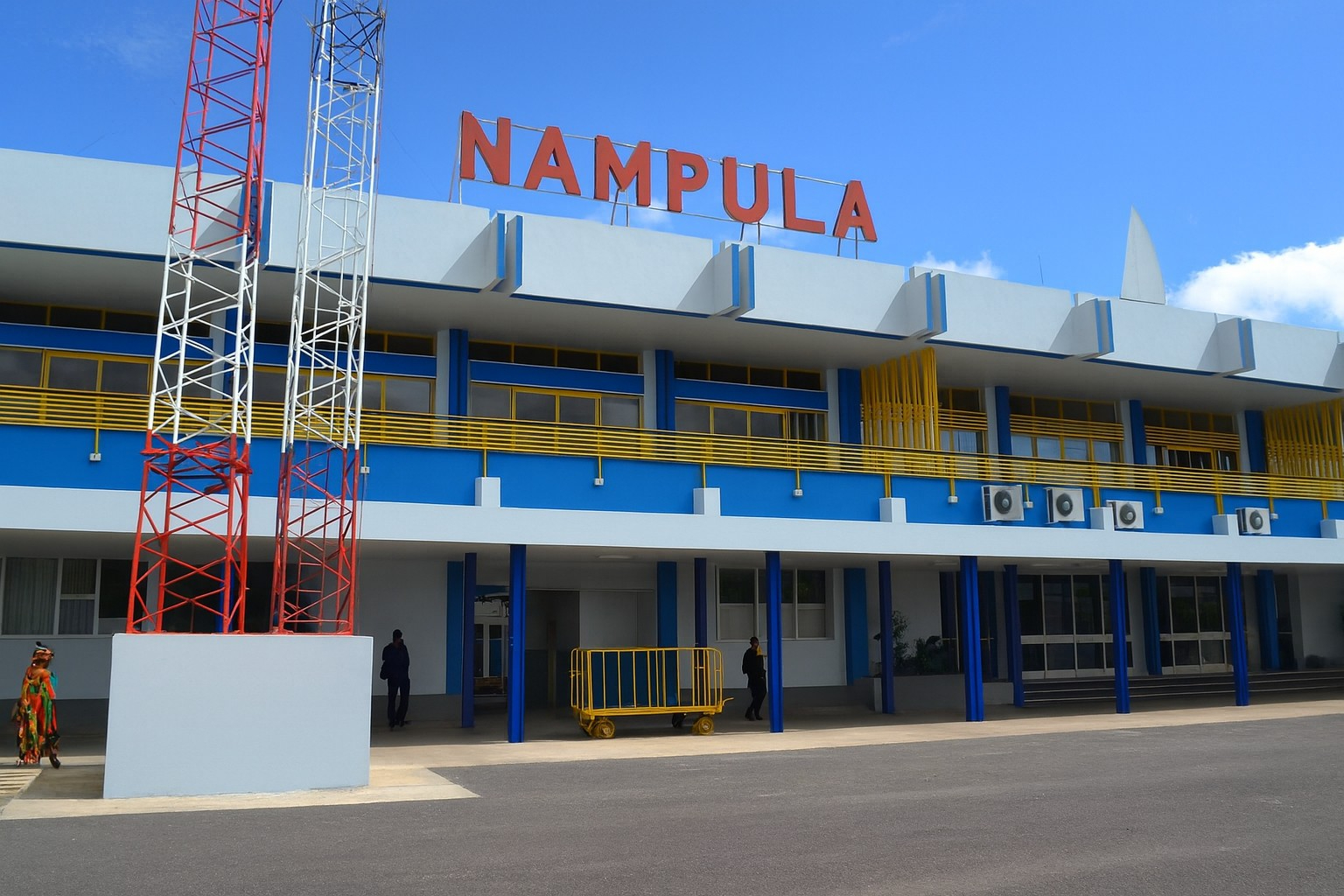 Modern terminal exterior at Nampula Airport