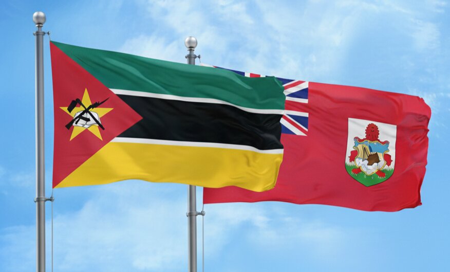 Mozambique And Bermuda Flag