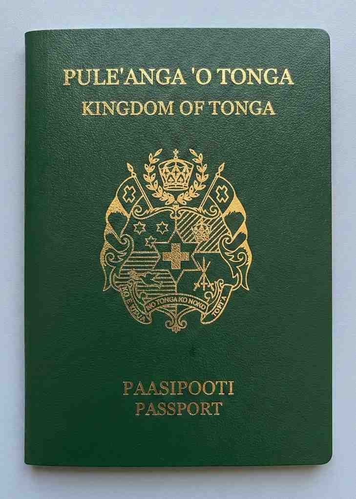 Passport Of Tonga