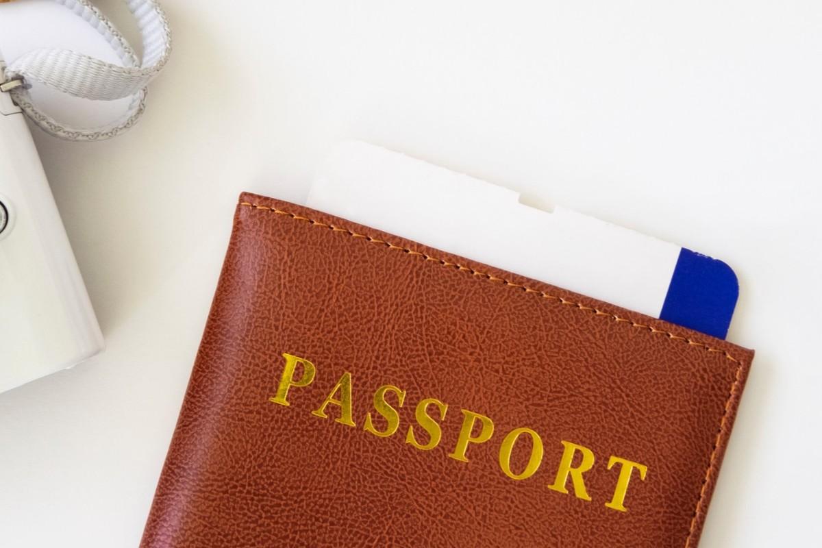 Passport On White Background