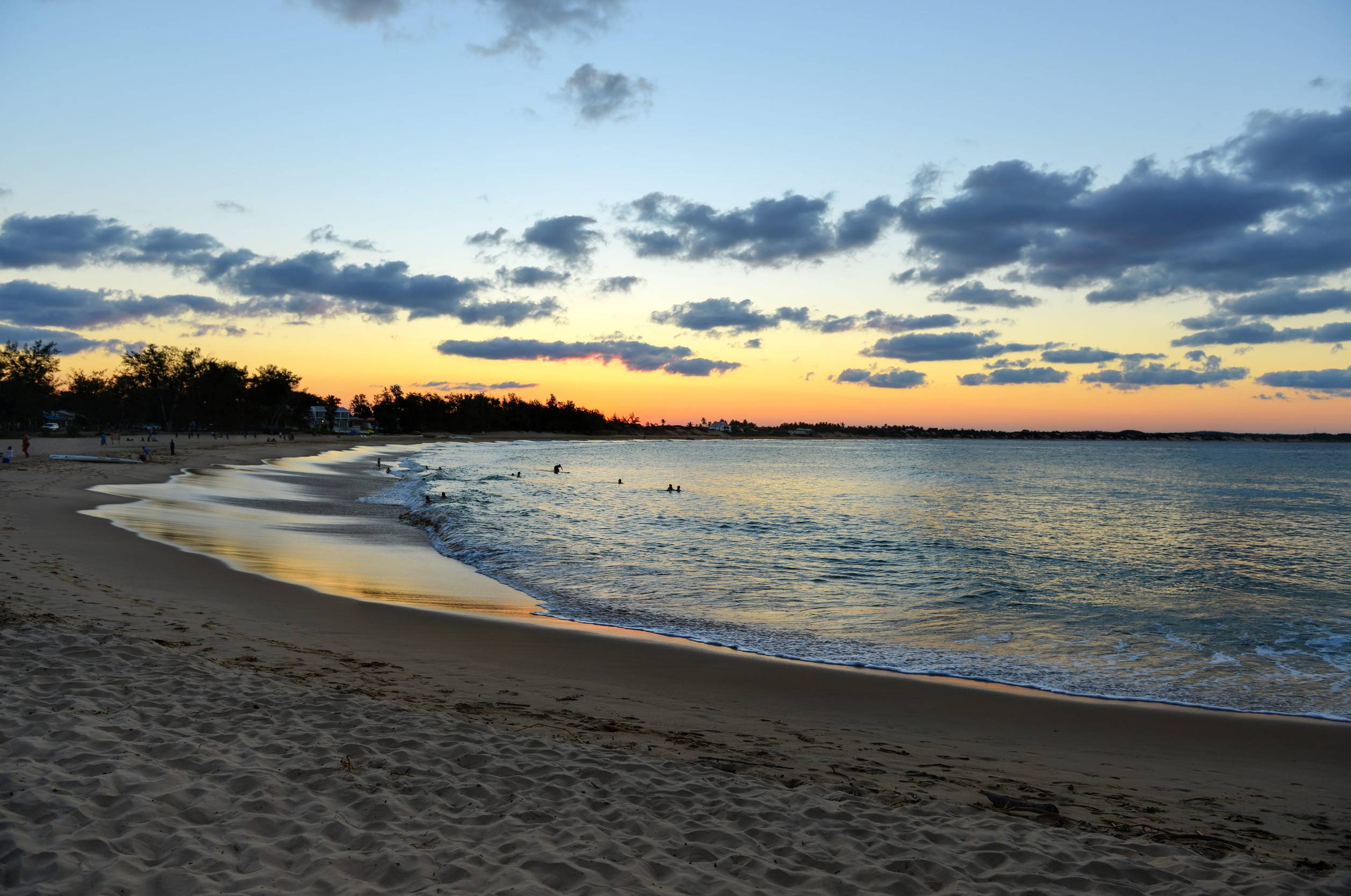 Tofo Beach At Sunset In Mozambique